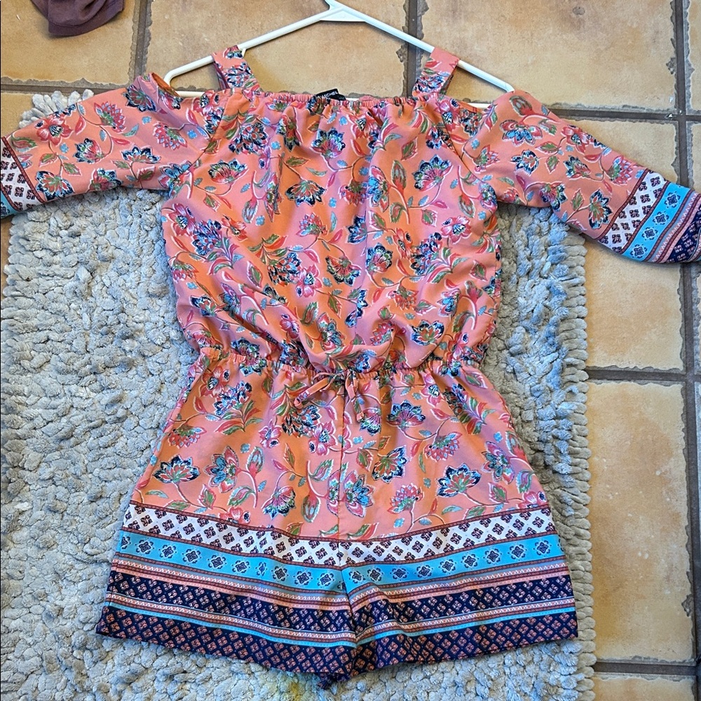 Girls Off-Shoulder Romper
